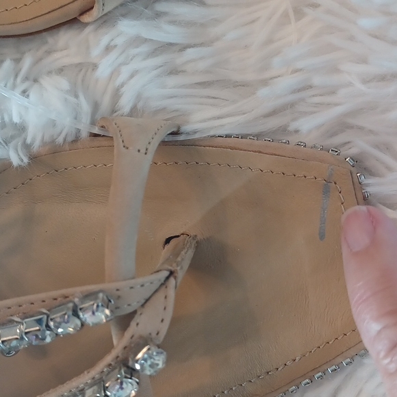 Schutz Vikki Crystal-Embellished High-Heel Sandals Size 9B - Picture 14 of 17